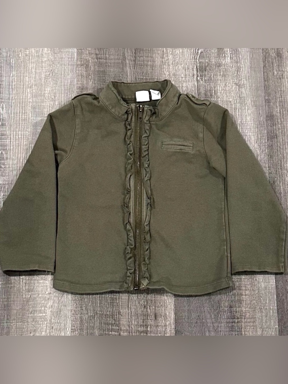 💞 Baby & Toddler Girls 4T Olive Green Stretch Jacket